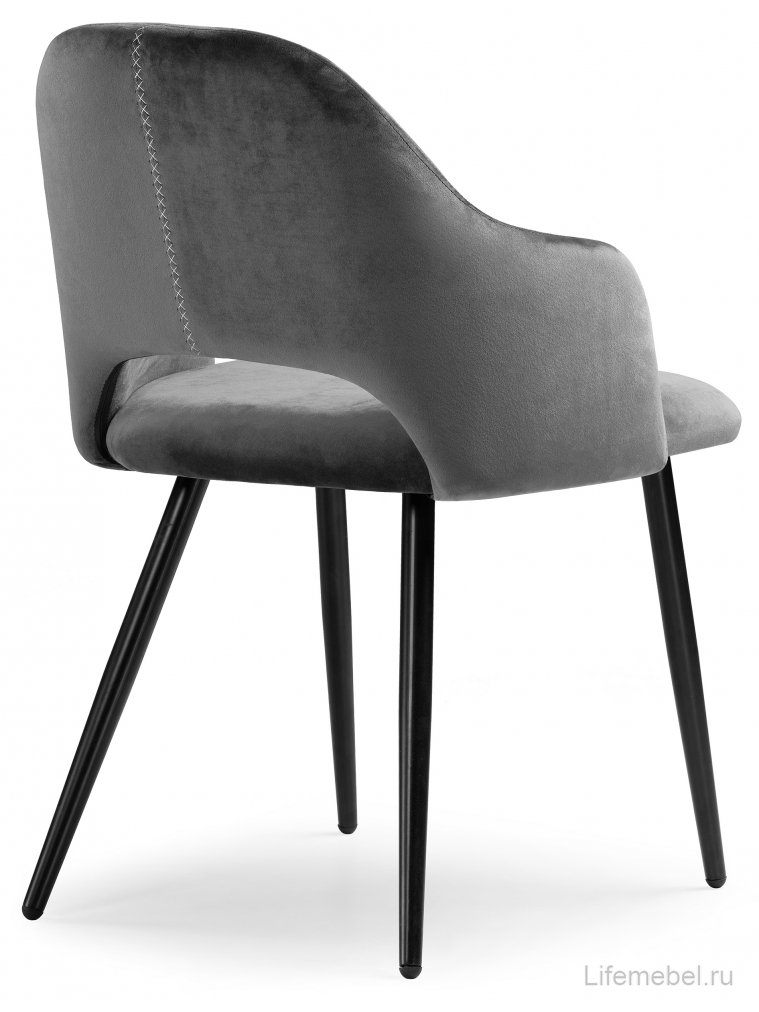 Стул на металлокаркасе Konor dark gray