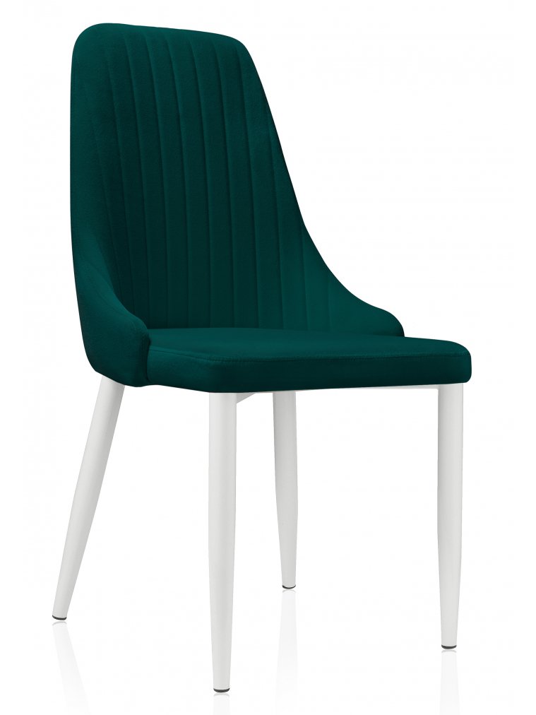 Стул на металлокаркасе Kora 01 white / green