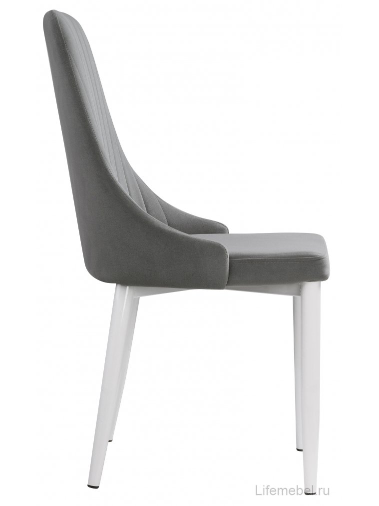 Стул на металлокаркасе Kora gray / white