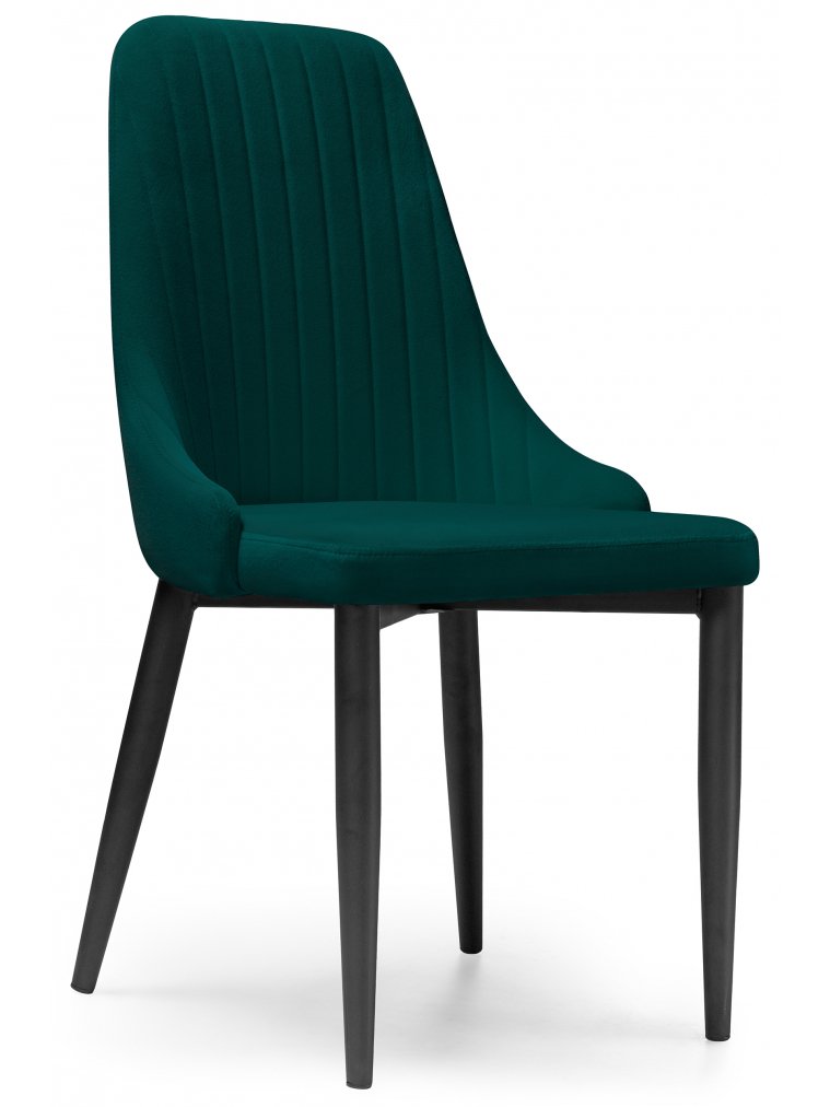 Стул на металлокаркасе Kora green / black