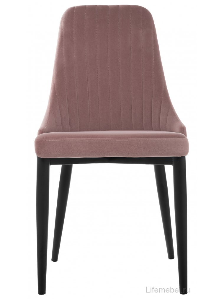 Стул на металлокаркасе Kora light purple / black