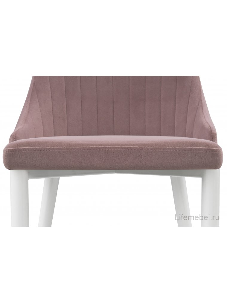 Стул на металлокаркасе Kora light purple / white