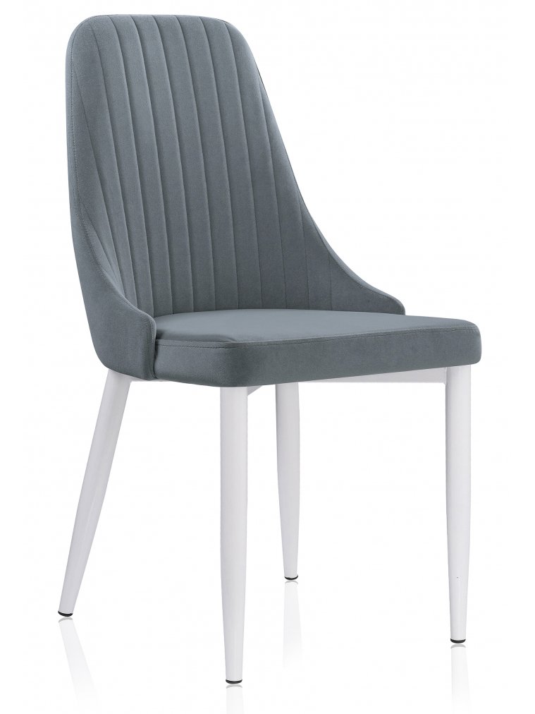 Стул на металлокаркасе Kora white / gray