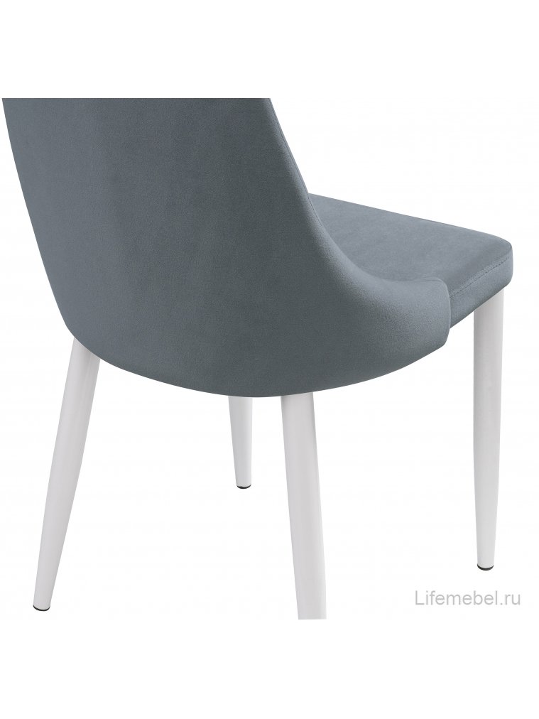 Стул на металлокаркасе Kora white / gray