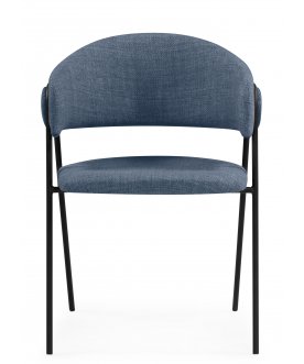 Стул-кресло Криспиан синий / черный