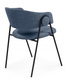 Стул-кресло Криспиан синий / черный