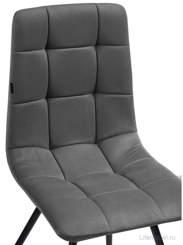 Стул на металлокаркасе Лаксман velutto 32 / черный