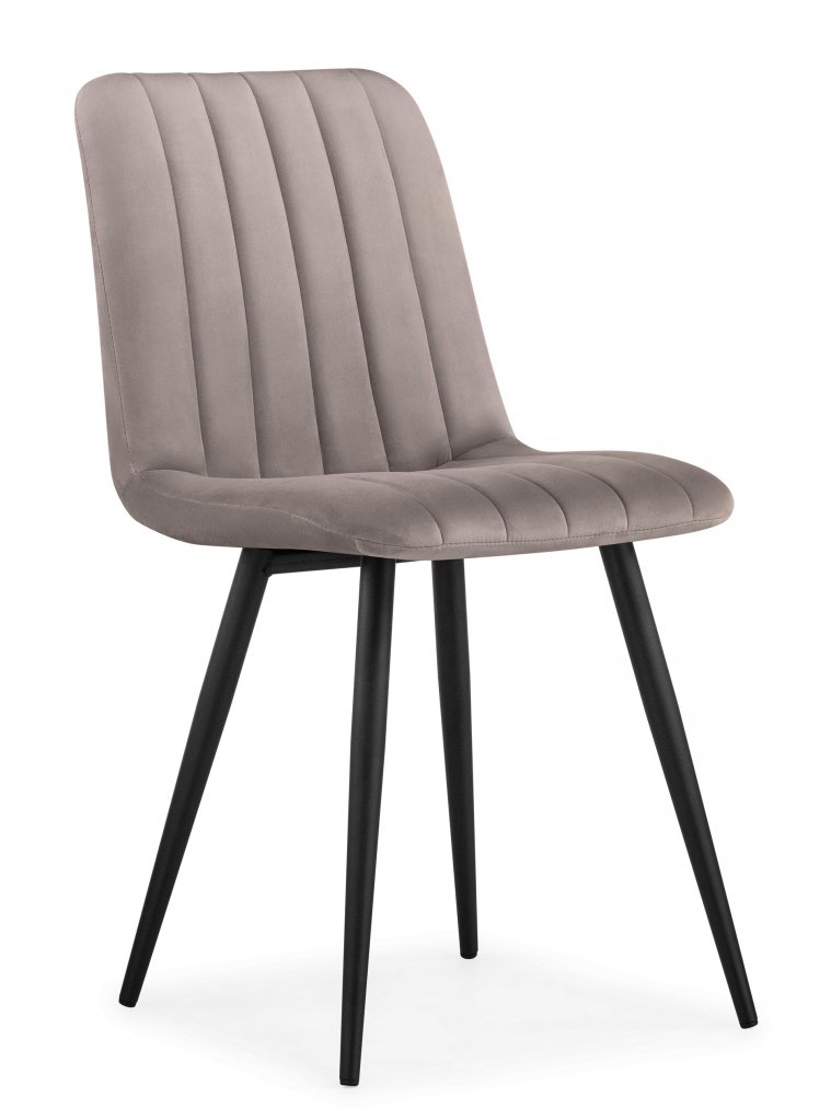 Стул на металлокаркасе Лайн латте / черный