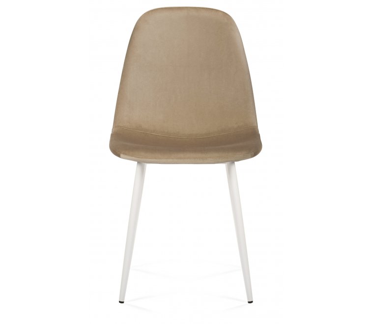 Стул на металлокаркасе Lilu темно-бежевый / белый