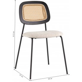 Стул на металлокаркасе Лимон