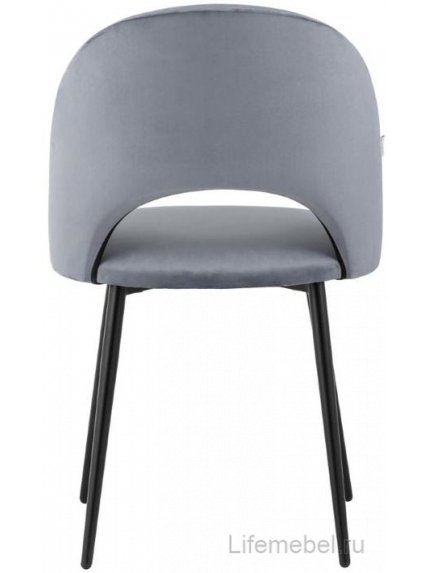 Стул на металлокаркасе Маркл велюр серый