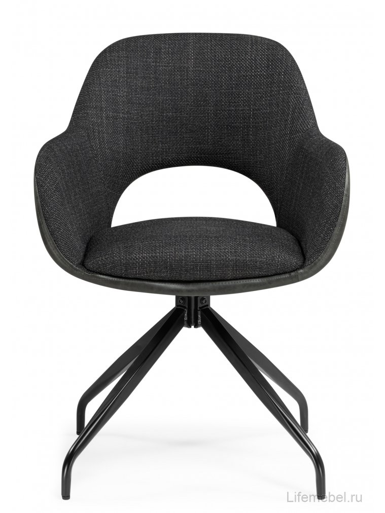 Стул на металлокаркасе Memfis graphite / black