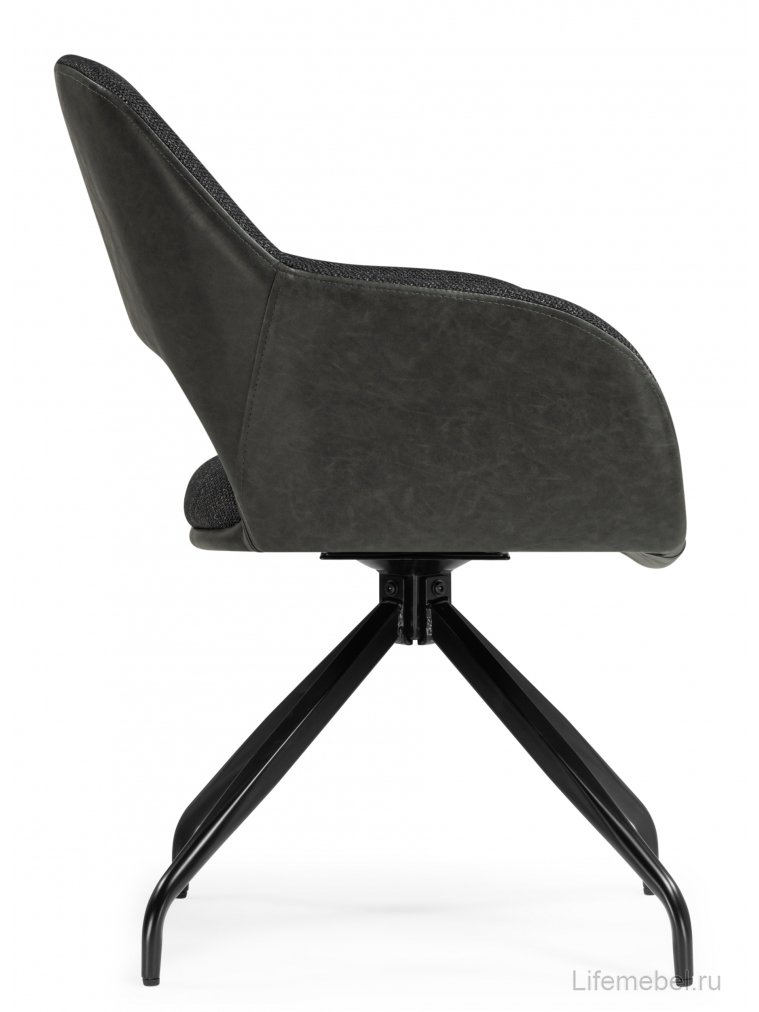 Стул на металлокаркасе Memfis graphite / black