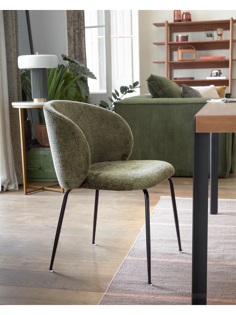 Стул на металлокаркасе Minna зеленый