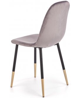 Металлический стул K379 серый / черный