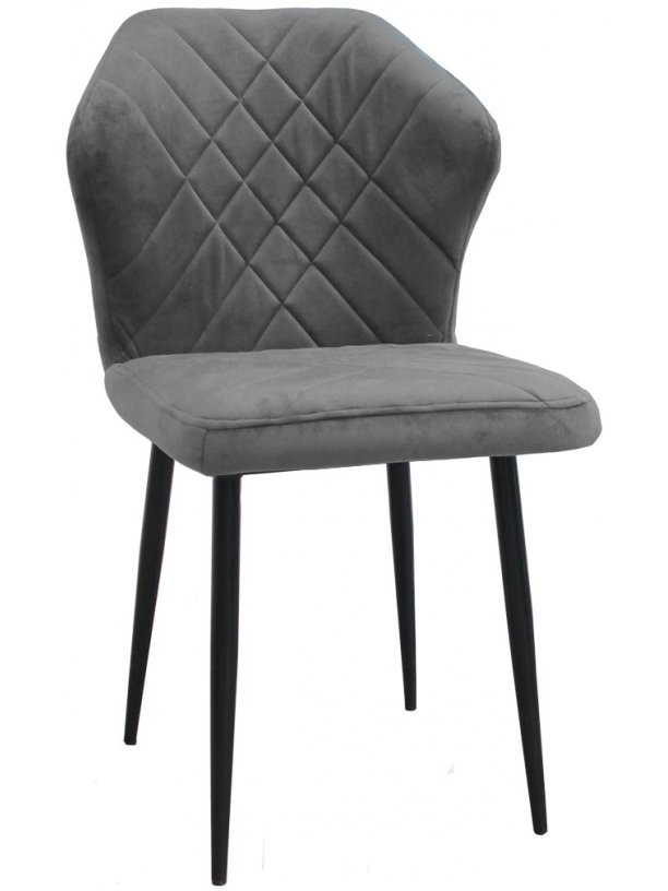 Стул на металлокаркасе Ницца серый / черный