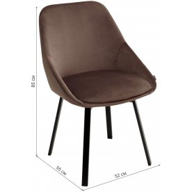 Стул на металлокаркасе Pod bluvel-38