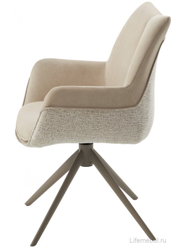 Стул на металлокаркасе Pontus кремовый