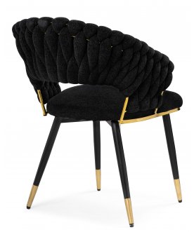 Стул-кресло Rakel black / gold