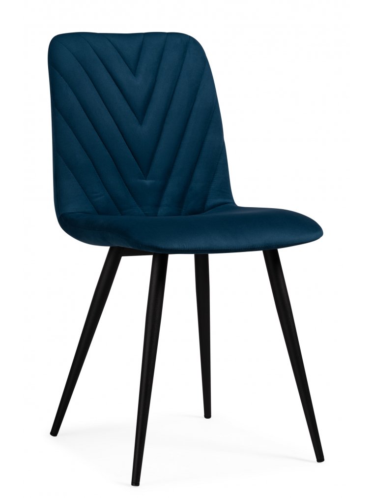 Стул на металлокаркасе Ральф синий / черный