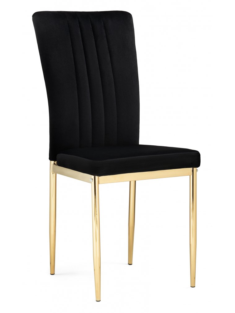 Стул на металлокаркасе Rek black / gold