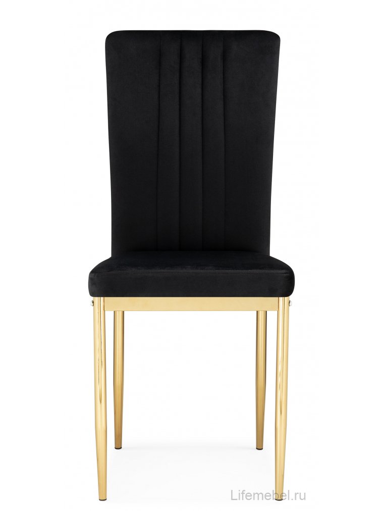 Стул на металлокаркасе Rek black / gold