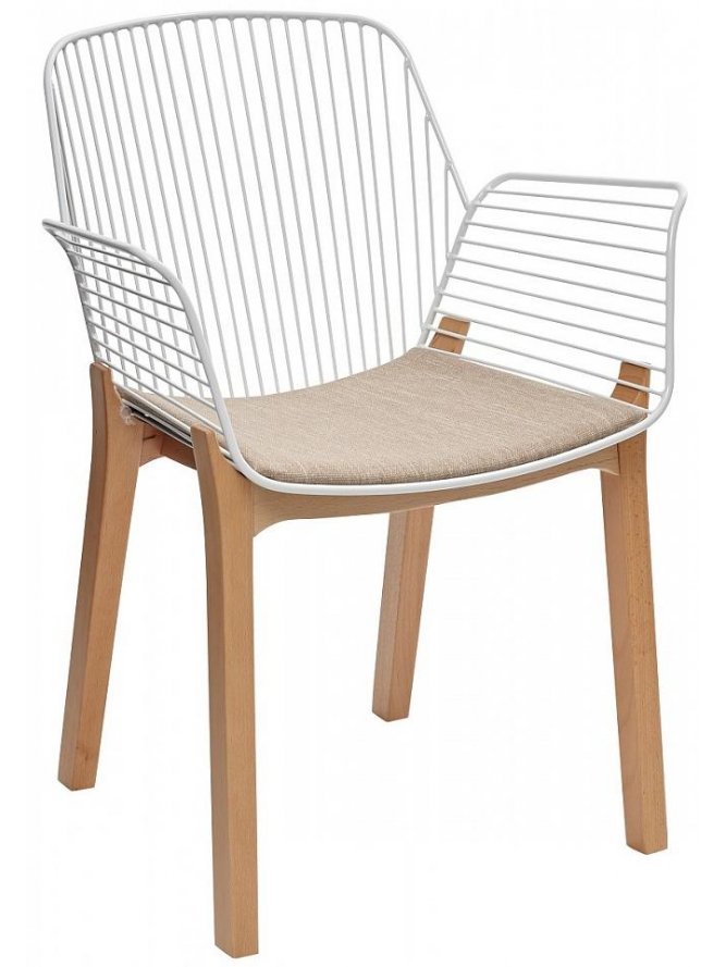 Стул на металлокаркасе Remex белый