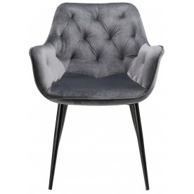 Стул на металлокаркасе Remo dark grey