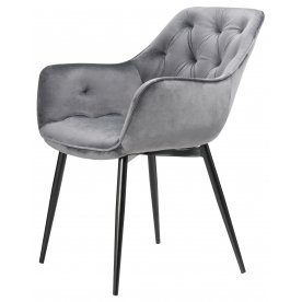 Стул на металлокаркасе Remo dark grey