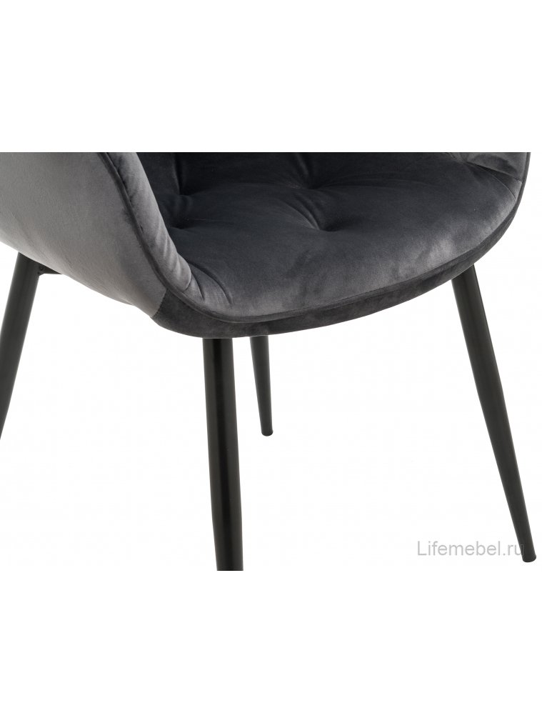 Стул на металлокаркасе Remo тёмно-серый