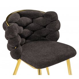 Стул на металлокаркасе Rendi gold / gray