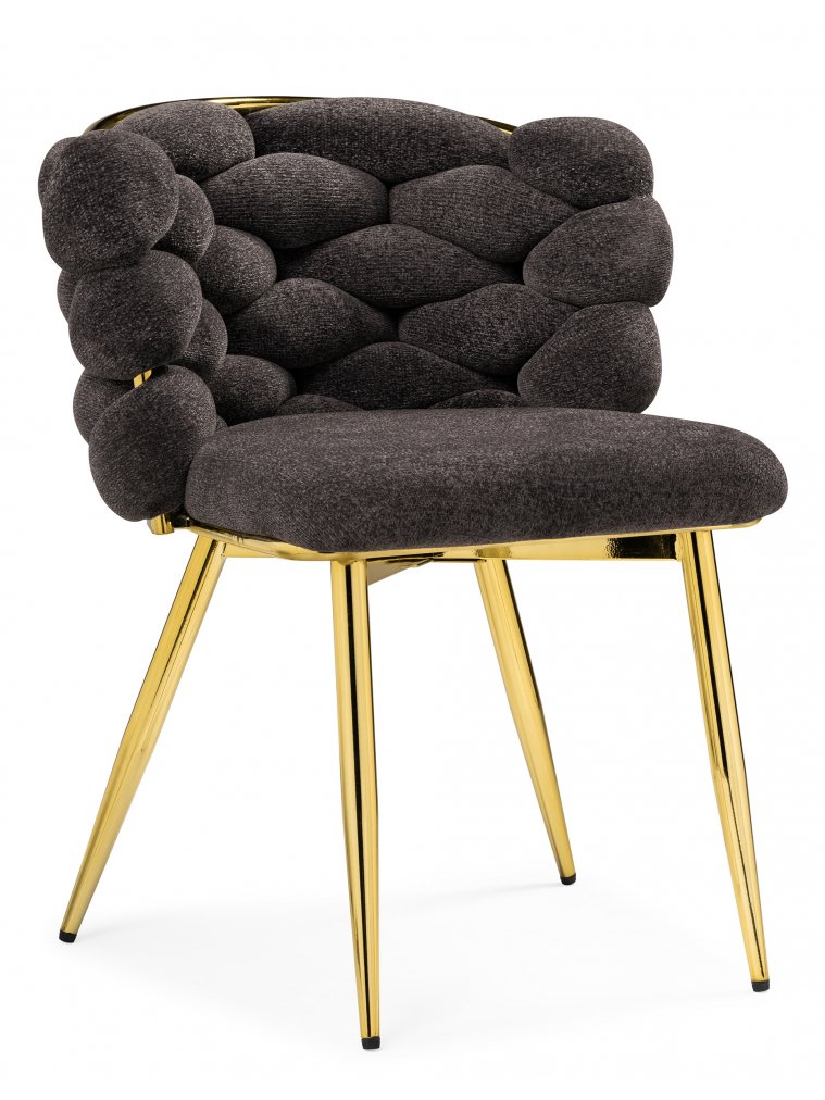 Стул на металлокаркасе Rendi gold / gray