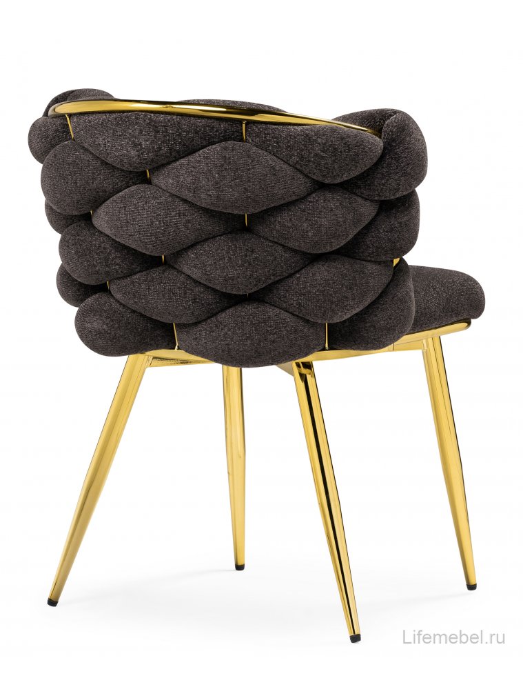 Стул на металлокаркасе Rendi gold / gray