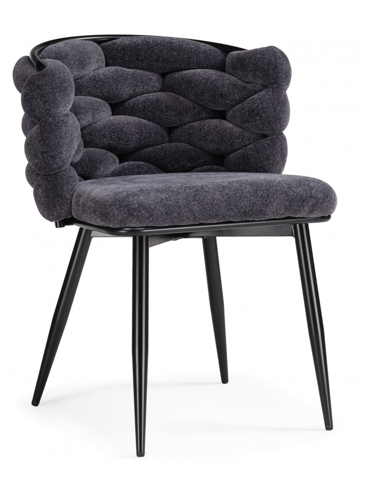 Стул на металлокаркасе Rendi gray-blue / black