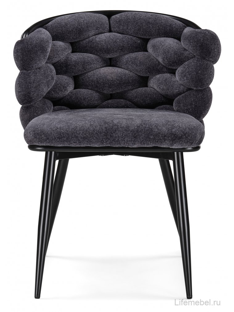 Стул на металлокаркасе Rendi gray-blue / black