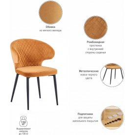 Стул на металлокаркасе Richard