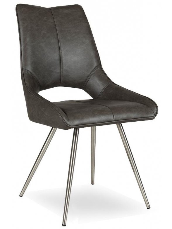 Стул на металлокаркасе SH-10 brown (17170)