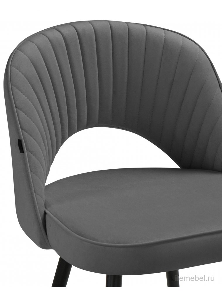 Стул на металлокаркасе Сандвикен velutto 32 / черный