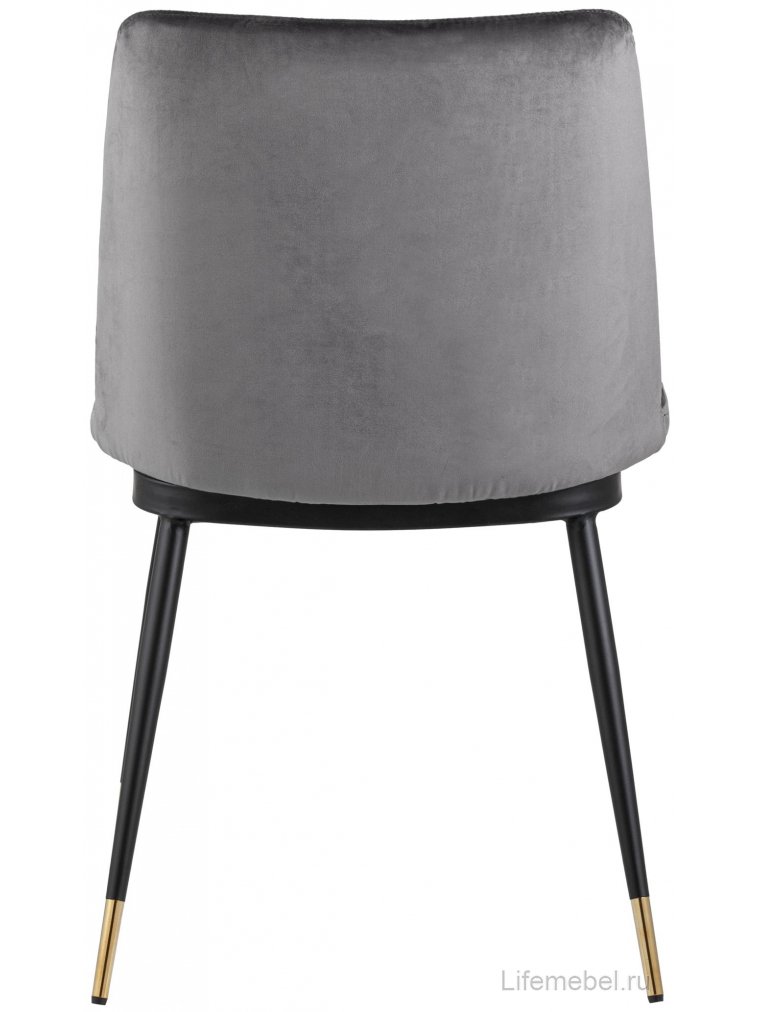 Стул на металлокаркасе Сарфан велюр темно-серый
