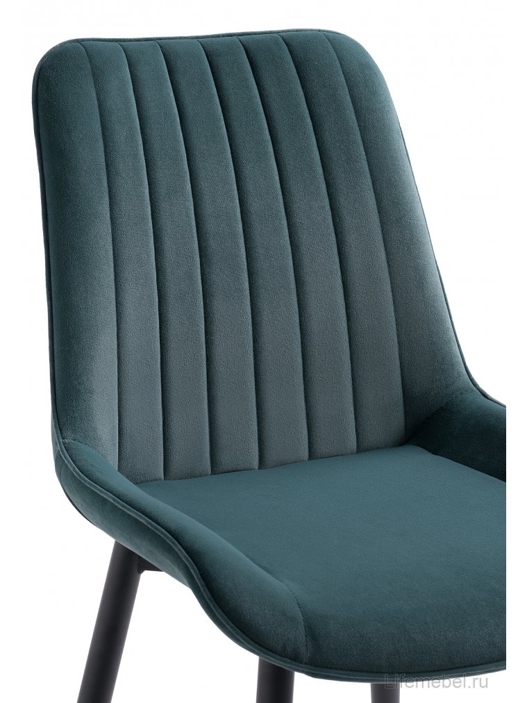 Стул на металлокаркасе Seda-1 green / black / gold