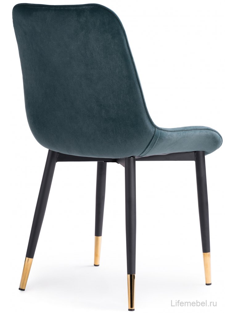 Стул на металлокаркасе Seda-1 green / black / gold