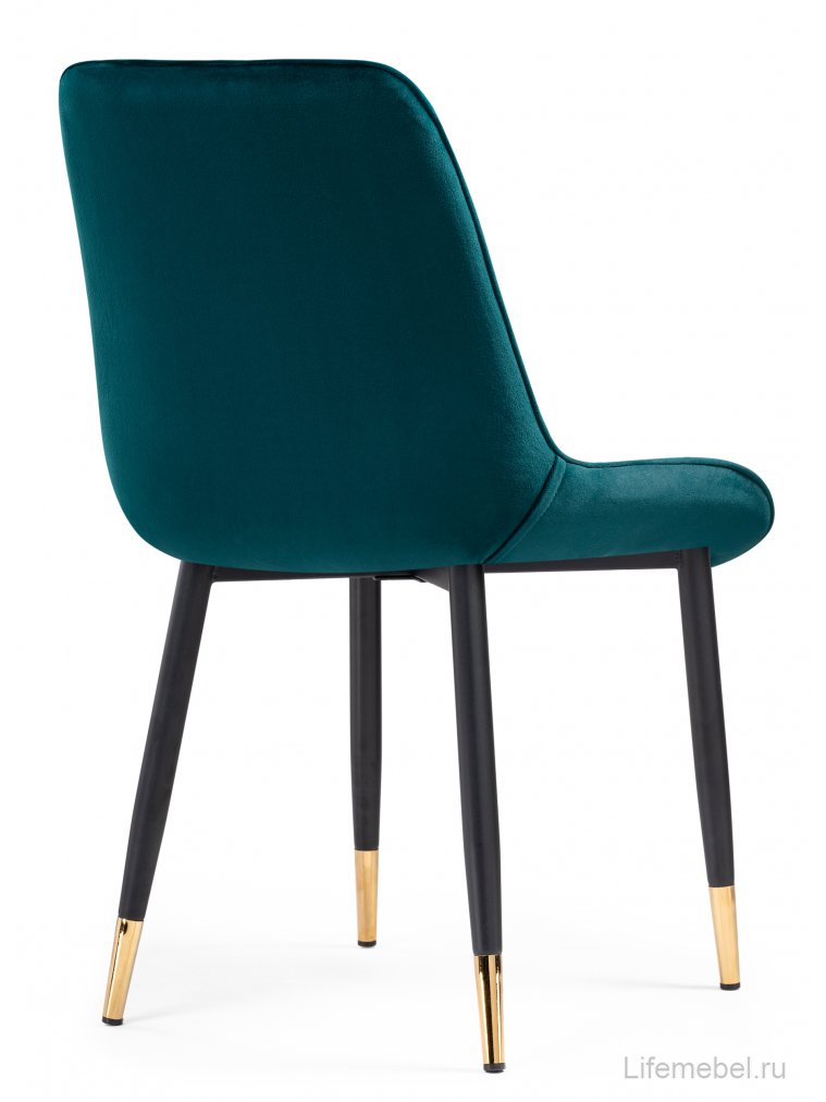 Стул на металлокаркасе Seda 1 green / gold / black