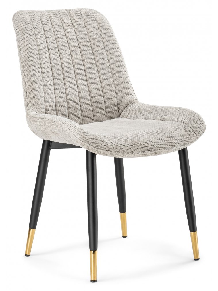 Стул на металлокаркасе Seda 1 latte / black / gold