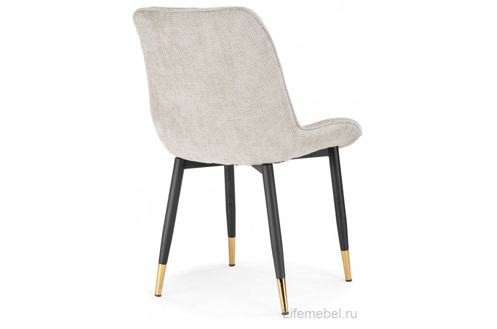 Стул на металлокаркасе Seda 1 latte / black / gold