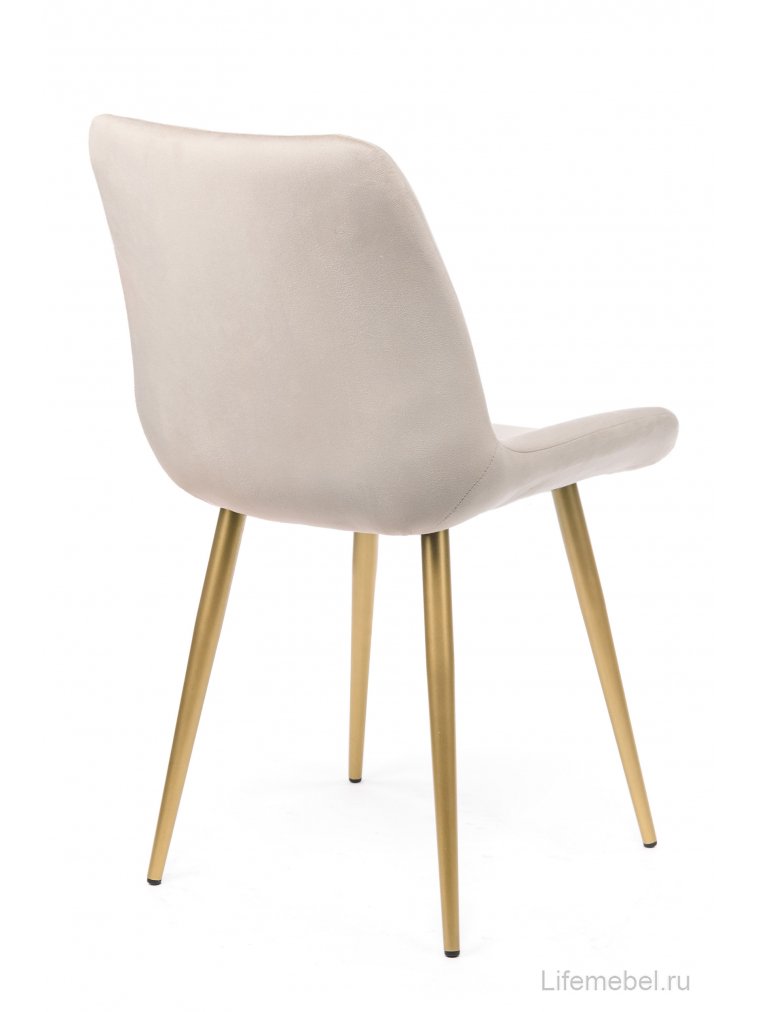 Стул на металлокаркасе Седа 360 бежевый (zd 210) / золотой