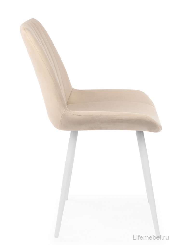 Стул на металлокаркасе Седа бежевый (zd 210) / белый