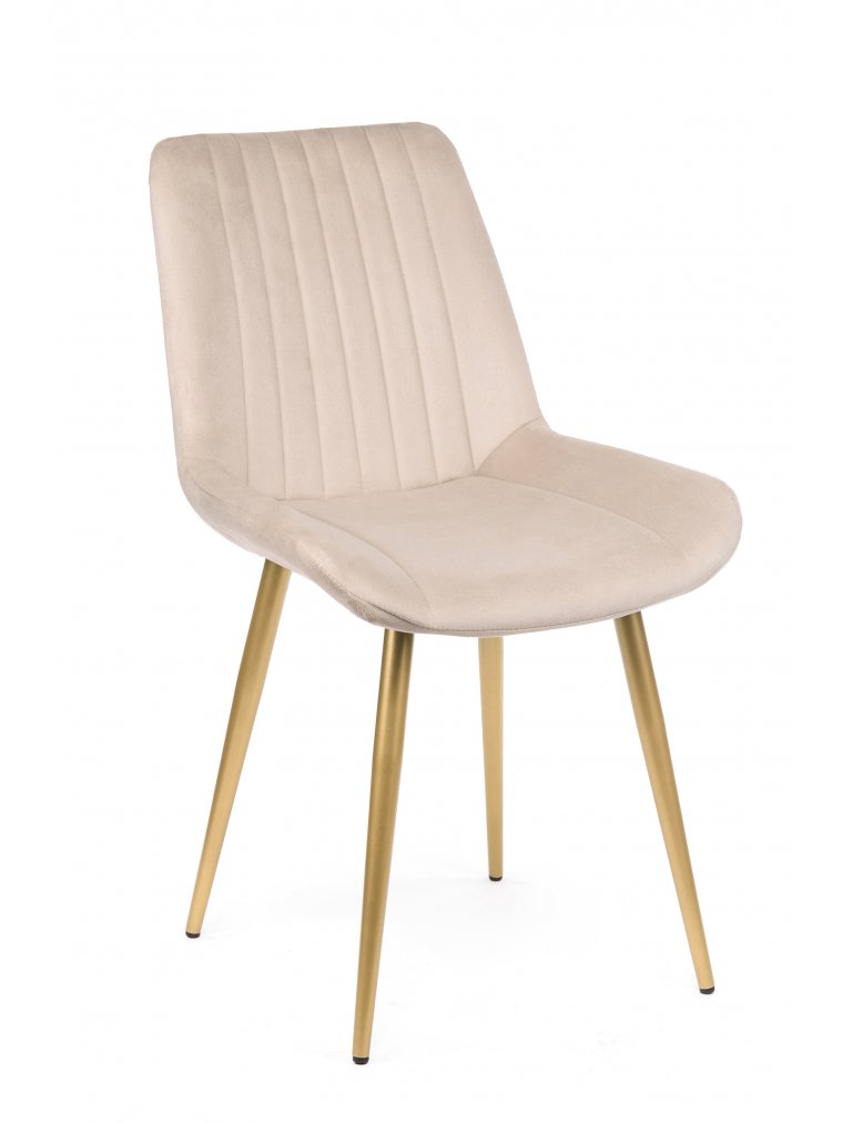 Стул на металлокаркасе Седа бежевый (zd 210) / золотой