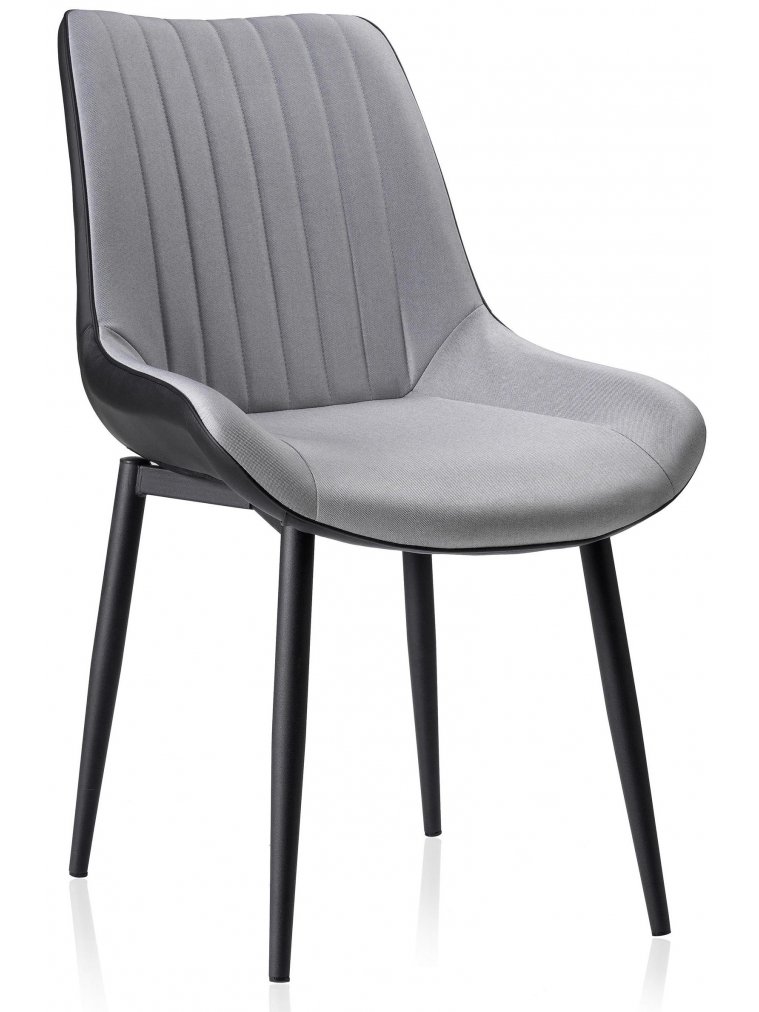 Стул на металлокаркасе Seda black / light gray