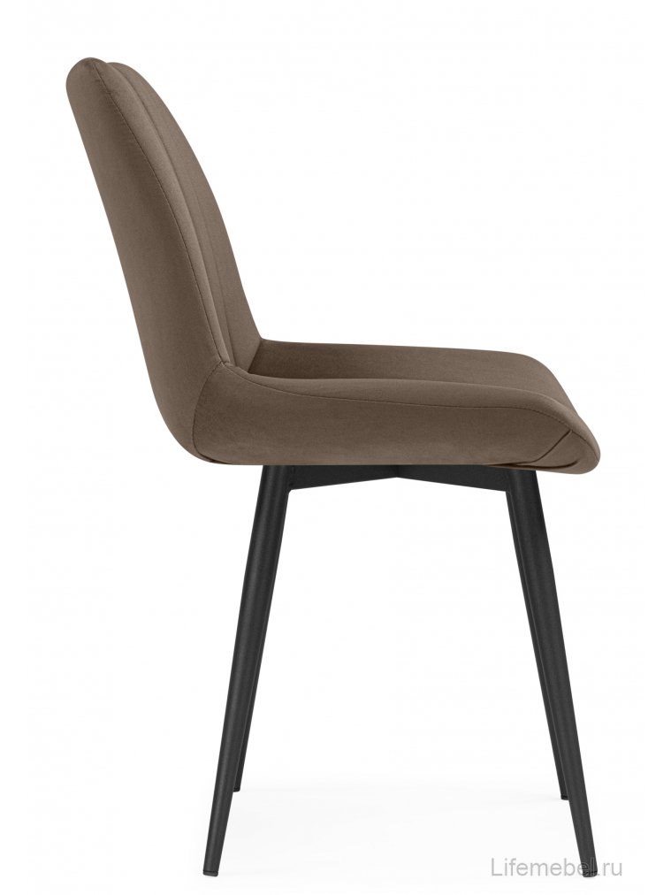 Стул на металлокаркасе Седа коричневый (zd 233) / черный