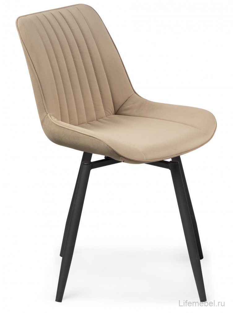 Стул на металлокаркасе Седа К крутящийся бежевый / черный